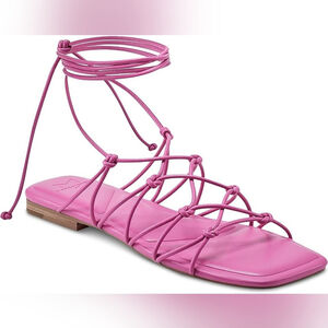 NEW $130 Marc Fisher Monnie Flat Sandal Pink 7.5